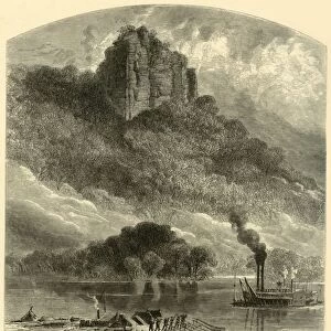 Chimney Rock, near Fountain City, 1874. Creator: Alfred Waud