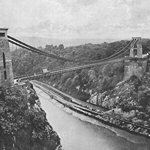 Clifton Suspension Bridge, c1896. Artist: Harvey Barton