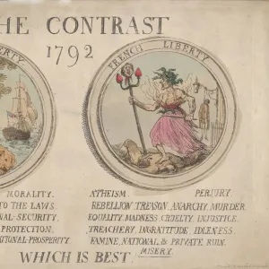 The Contrast, December 1792. December 1792. Creator: Thomas Rowlandson