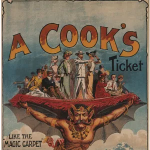 A Cooks Ticket will take you Anywhere you Wish, 1905. Artist: Sutton, Alex K. (active 1900s-1910s)