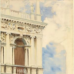A Corner of the Library in Venice, 1904 / 1907. Creator: John Singer Sargent