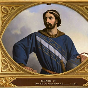 Count Henry I of Champagne (1127-1181), called the Liberal, 1844