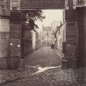 Cour Saint-Guillaume, ca. 1865. Creator: Charles Marville