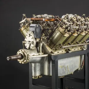 Curtiss OXX-6, V-8 Engine, ca. 1916. Creator: Curtiss Aeroplane and Motor Company