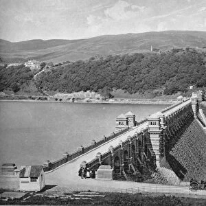 The Dam, Lake Vyrnwy, c1896. Artist: Valentine & Sons