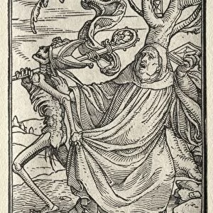 Dance of Death: The Abbot. Creator: Hans Holbein (German, 1497 / 98-1543)