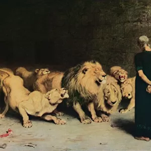Daniel in the Lions Den, 1872, (1917). Artist: Briton Riviere