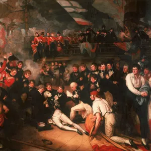 The Death of Nelson, 1806. Artist: West, Benjamin (1738-1820)