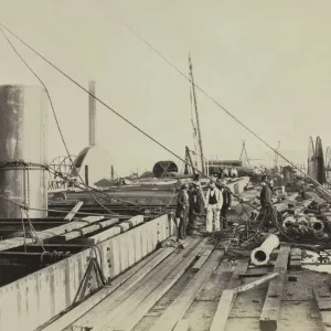 Deck Scene of the Great Eastern, 1857 Print