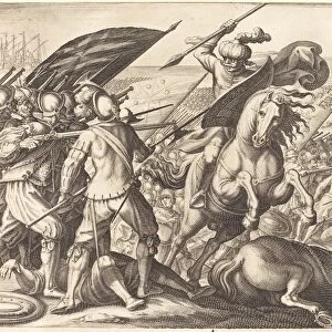 The Defeat of the Turkish Cavalry, c. 1614. Creator: Jacques Callot