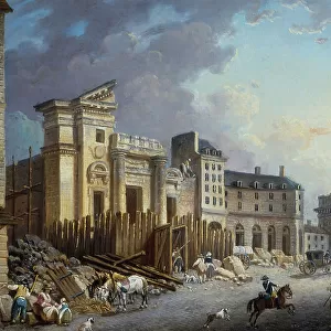 Demolition of Saint-Barthelemy church, c1791. Creator: Pierre-Antoine Demachy