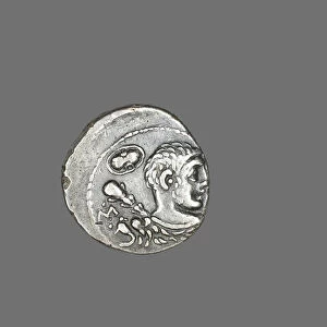 Denarius (Coin) Depicting the Hero Hercules, 100 BCE. Creator: Unknown