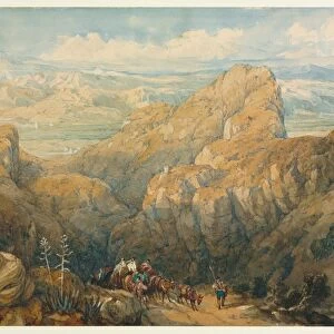 Descent into the Plain of Granada, 1834. Creator: David Roberts (British, 1796-1864)