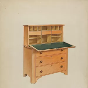 Desk, c. 1937. Creator: Winslow Rich