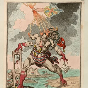 Destruction of the French Colossus, 1798. Creator: Gillray, James (1757-1815)