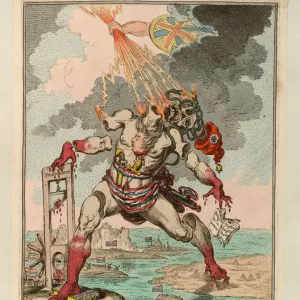 Destruction of the French Colossus, 1798. Creator: Gillray, James (1757-1815)