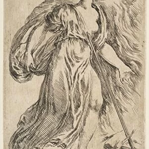 Dido Killing Herself, ca. 1660. Creator: Stefano della Bella