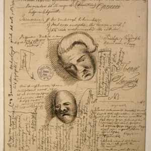 Print of a page from Dostoevsky's The Demons manuscript Print of a page from Dostoevsky's The Demons manuscript