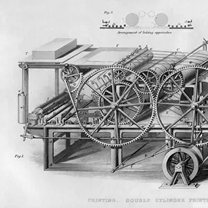 Double cylinder printing machine, 1866