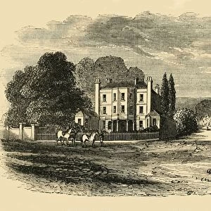 Dr. Glennies Academy, Dulwich Grove, in 1820, (c1878). Creator: Unknown