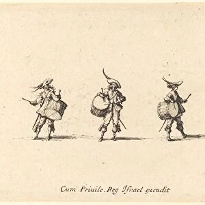 Drill with Drums, 1634 / 1635. Creator: Jacques Callot