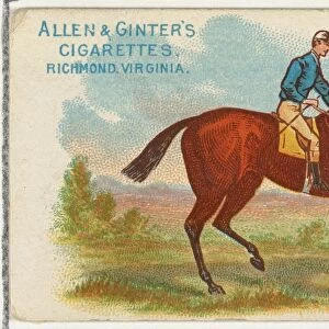 Dunbine, from The Worlds Racers series (N32) for Allen & Ginter Cigarettes, 1888