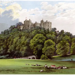 Dunster Castle, home of the Fownes-Luttrell family, Somerset, c1880