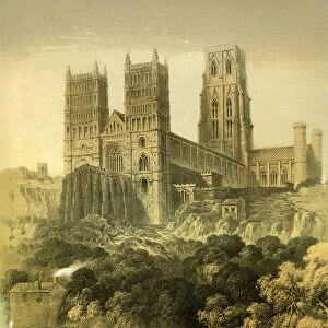 Durham Cathedral, County Durham, c1870. Artist: Hanhart