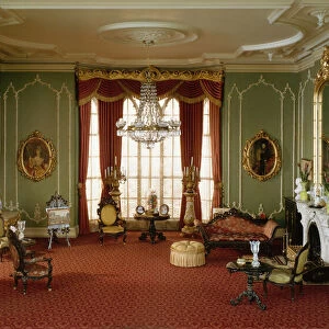 E-14: English Drawing Room of the Victorian Period, 1840-70, United States, c. 1937
