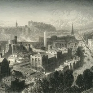 Edinburgh from Calton Hill, c1870