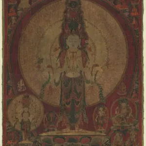 Eleven-Headed, Thousand-Armed Avalokiteshvara Print, c. 1500 Eleven-Headed, Thousand-Armed Avalokiteshvara Print, c. 1500