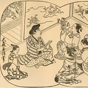 Entertainment with puppets, 1702, (1924). Creator: Omori Yoshikiyo