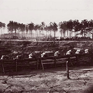 Entrenchments on left of Bermuda Hundred Lines, 1861-65. Creator: Andrew Joseph Russell