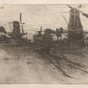 Evening, Dordrecht, 1881-1883. Creator: John Henry Twachtman (American, 1853-1902)
