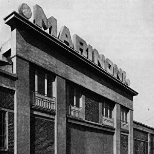 Facade of the Ateliers Marinoni, Montataire (Oise) architects, Perret Freres, c1928