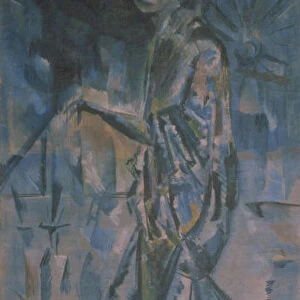 Female portrait. Artist: Yakulov, Georgi Bogdanovich (1884-1928)