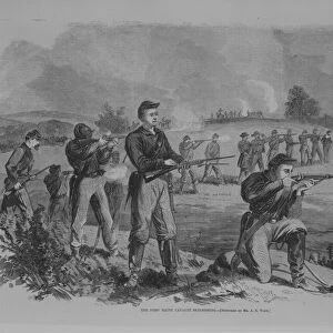 The First Maine Cavalry Skirmishing, 1863. Creator: Alfred Waud