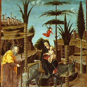 The Flight into Egypt, c. 1485. Creator: Bernardino Butinone