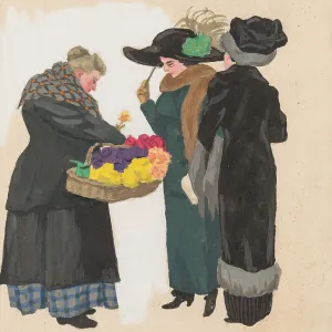 A Flower Seller, 1900s-1910s