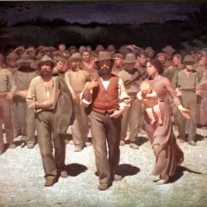 The Fourth State Print by Giuseppe Pelliza da Volpedo The Fourth State Print by Giuseppe Pelliza da Volpedo