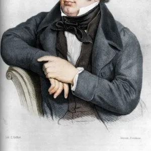 Franz Peter Schubert (1797-1828), Austrian composer. Artist: C Helfert