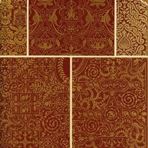 French Renaissance weaving, embroidery and book covers, (1898). Creator: Unknown