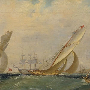 Frigate on a sea, 1838. Artist: Aivazovsky, Ivan Konstantinovich (1817-1900)