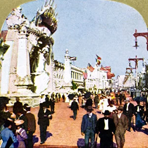 General view of the Pike at the World Fair, St Louis, Missouri, USA, 1904