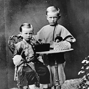 Grand Dukes Paul Alexandrovitch and Sergei Alexandrovitch of Russia, 1863