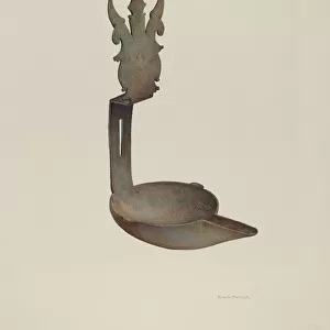Grease Lamp, 1935 / 1942. Creator: Robert W. R. Taylor