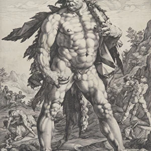 The Great Hercules, 1589. 1589. Creator: Hendrik Goltzius