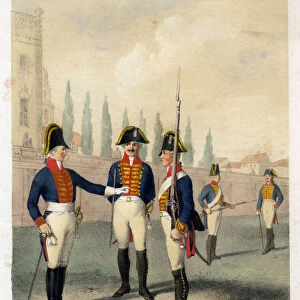 Grenadier guard battalion, 1786-1806 (19th century). Artist: W Korn