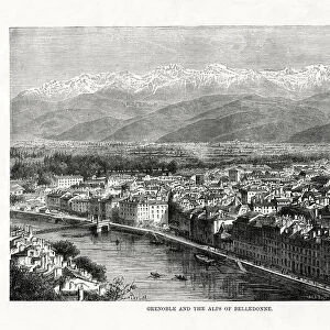 Grenoble and the Alps of Belledonne, France, 1879