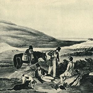 Grouse Shooting by the Southerner, 1841, (1946). Creator: Hunt